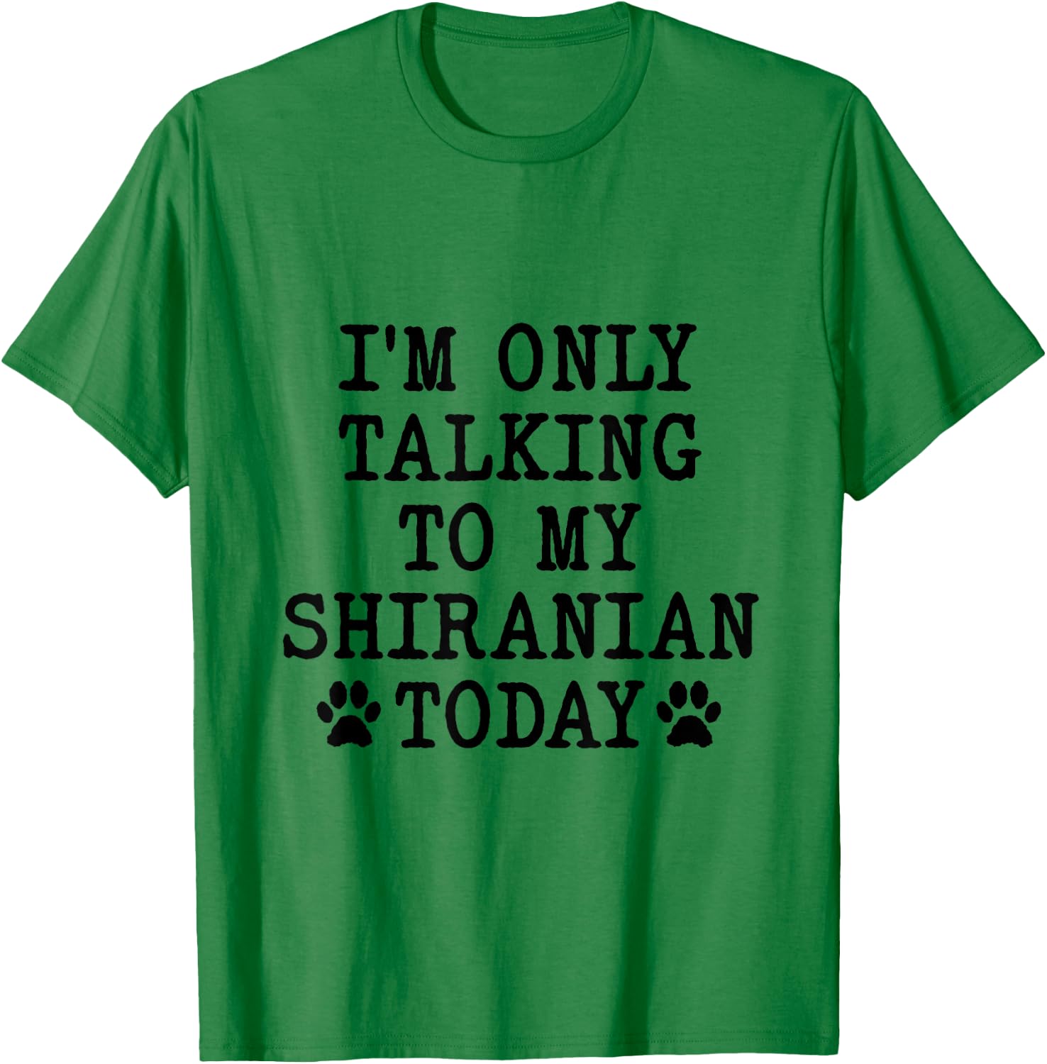 I'm Only Talking To My Shiranian Today Pomshi Shih A Pom T-Shirt - T-Shirt | Irish Green
