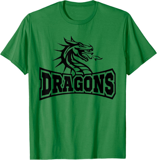 Dragon Teacher Student School Sports Fan Team Spirit T-Shirt - T-Shirt | Irish Green