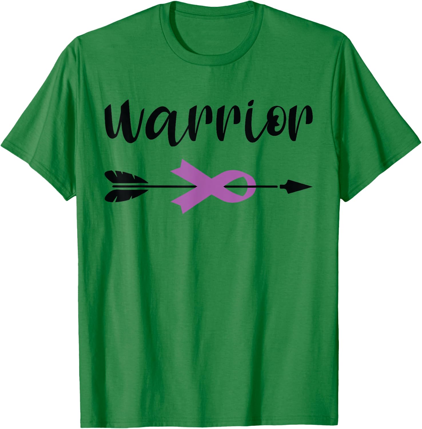 Warrior Cancer Support - Ribbon Leiomyosarcoma Awareness T-Shirt - T-Shirt | Irish Green
