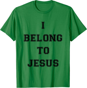 I Belong To Jesus Christian Gym Apparel Christian Dad T-Shirt - T-Shirt | Irish Green