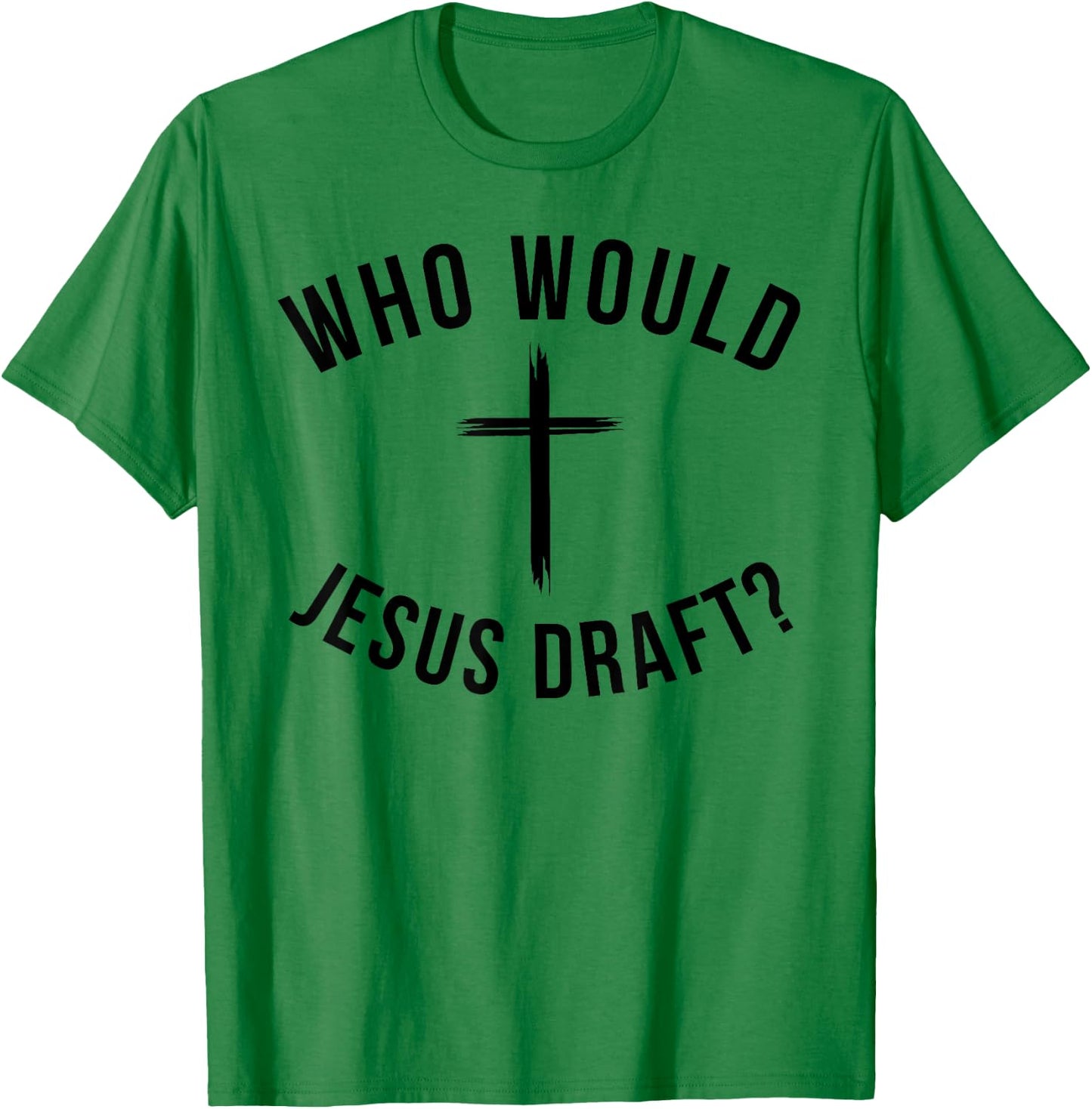 Funny Fantasy Football draft Who would Jesus draft joke T-Shirt - T-Shirt | Irish Green