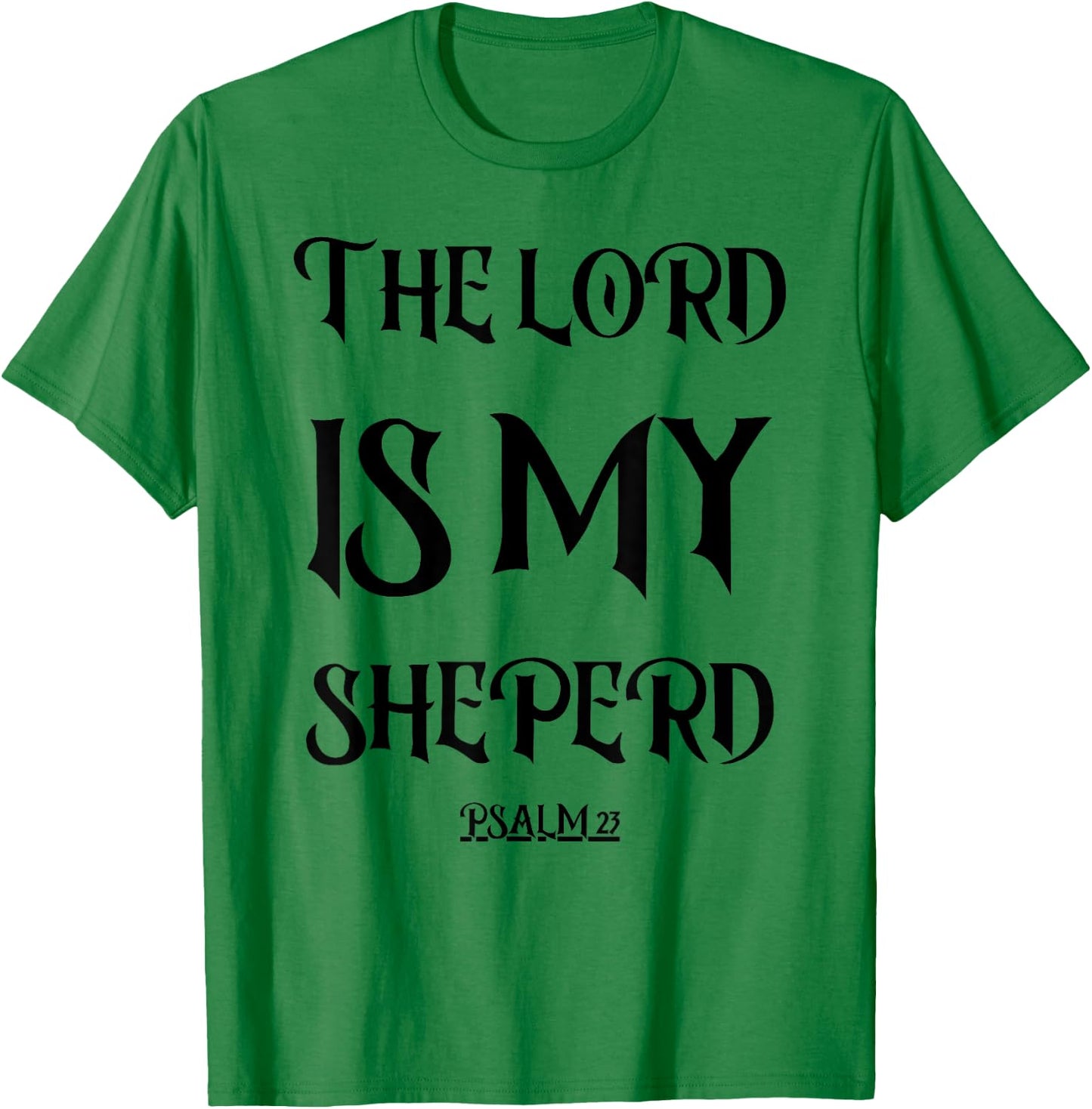 Psalm 23 Vintage Bible Verse Gift Fear No Evil Jesus T-Shirt - T-Shirt | Irish Green