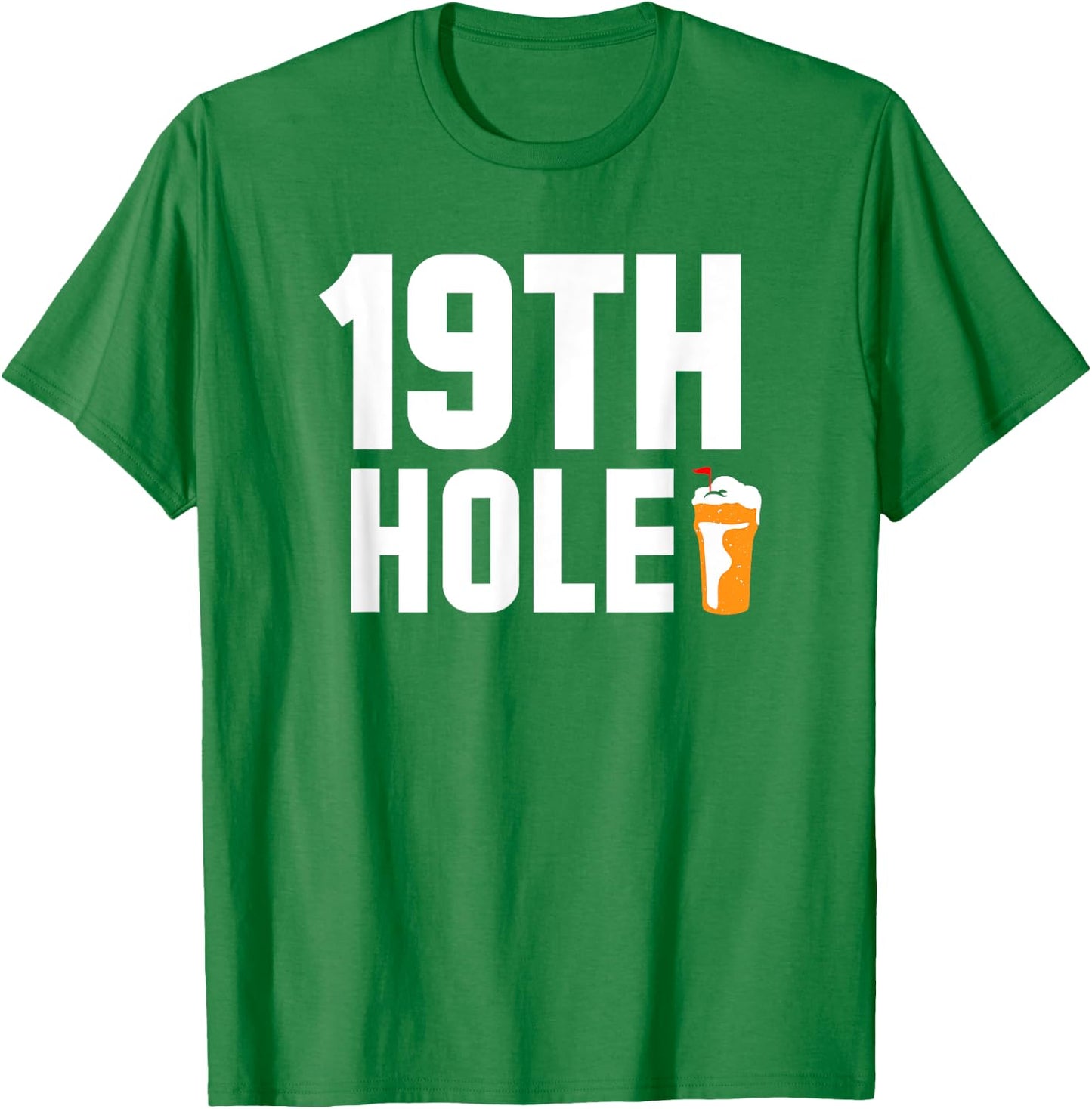 19th Hole Funny Golf Beer Drinking Golfers T-Shirt - T-Shirt | Irish Green