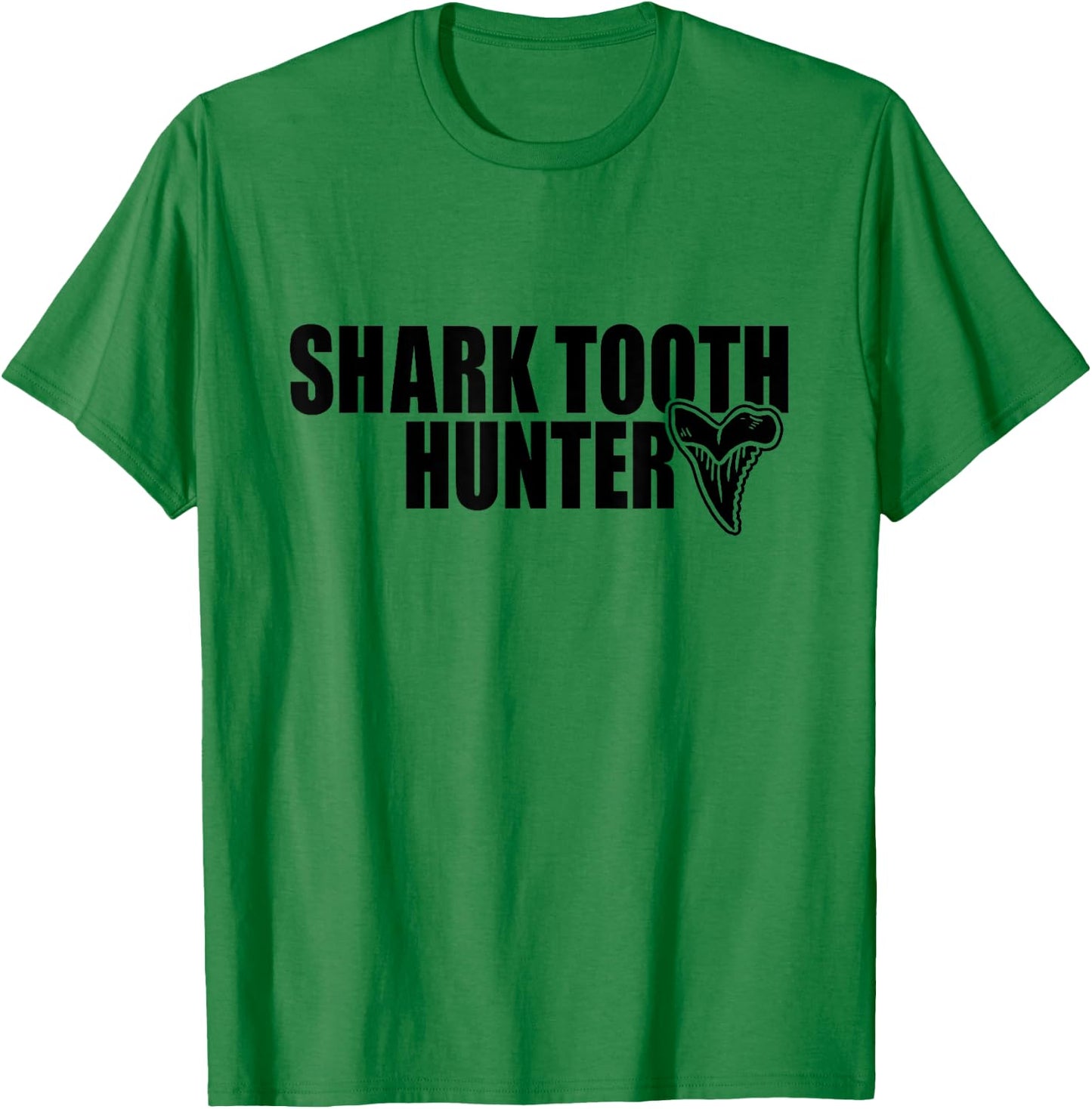 Shark Teeth Hunter Shark Paleontology Tooth Hunting T-Shirt - T-Shirt | Irish Green