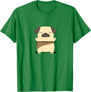 Pug with Vibraphone Vibraphonist Gift T-Shirt - T-Shirt | Irish Green