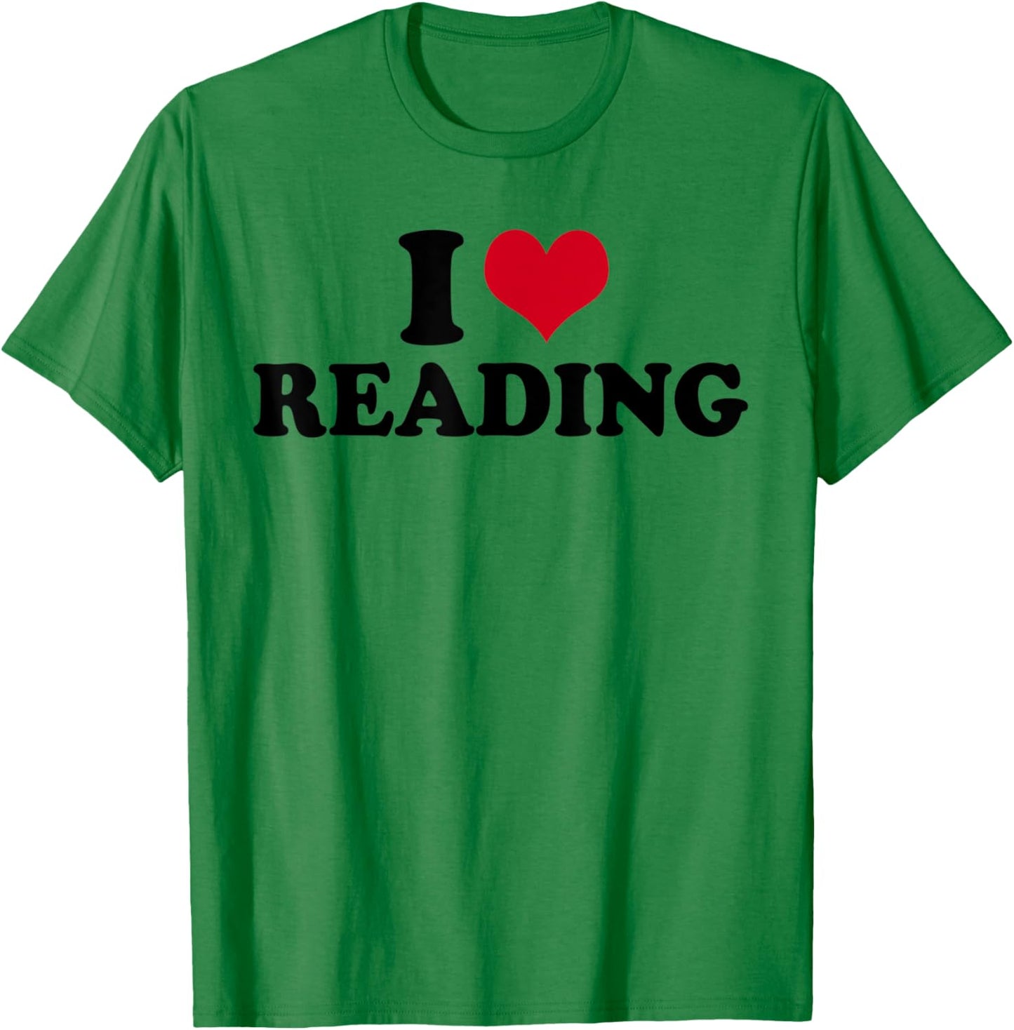 I Love Reading T-Shirt - T-Shirt | Irish Green