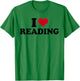 I Love Reading T-Shirt - T-Shirt | Irish Green