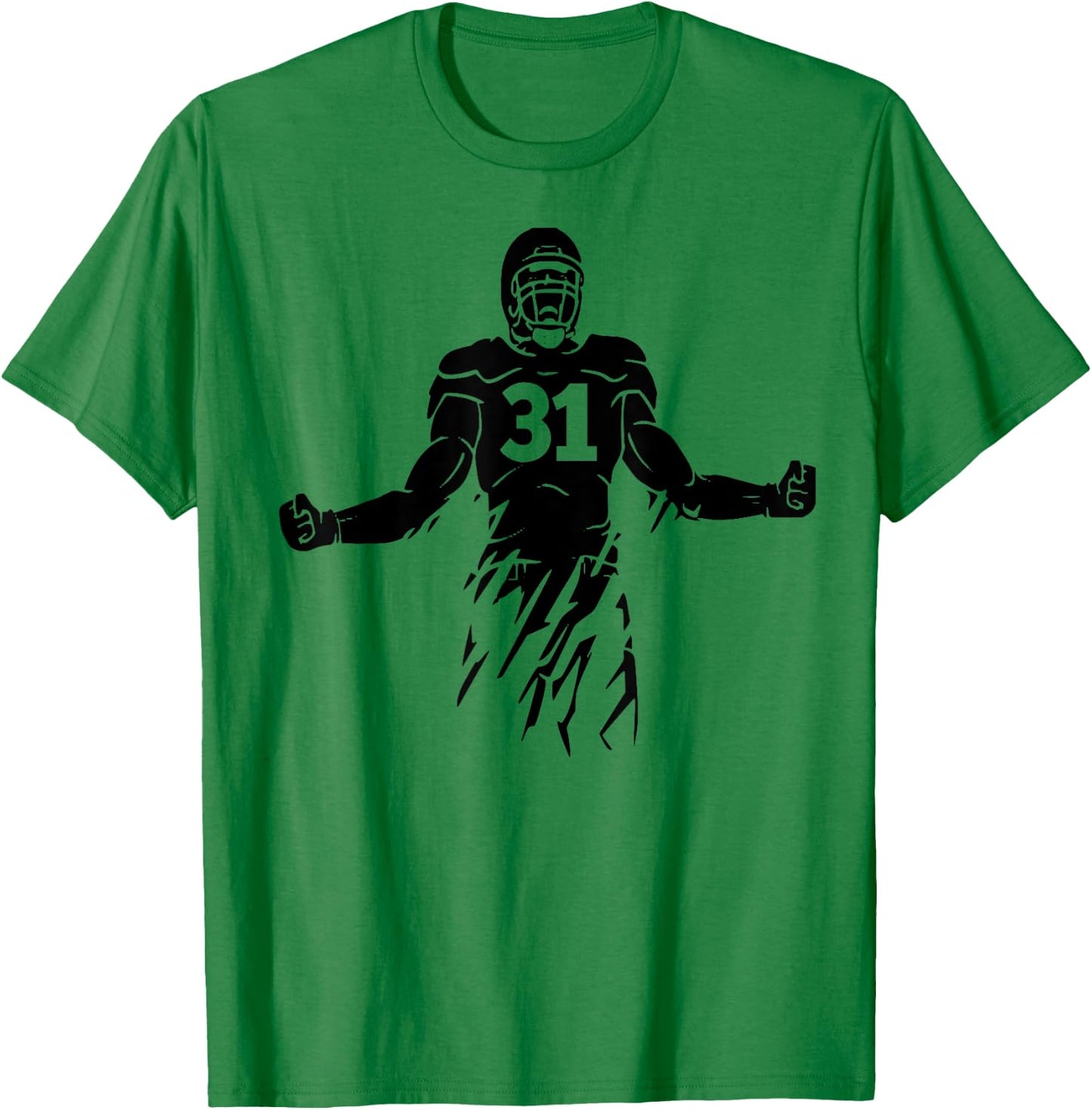 Football Number 31, My Favorite Football Players Number T-Shirt - T-Shirt | Irish Green