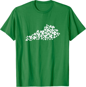 Kentucky Shamrocks State Shirt - Kentucky St. Patrick's Day T-Shirt - T-Shirt | Irish Green