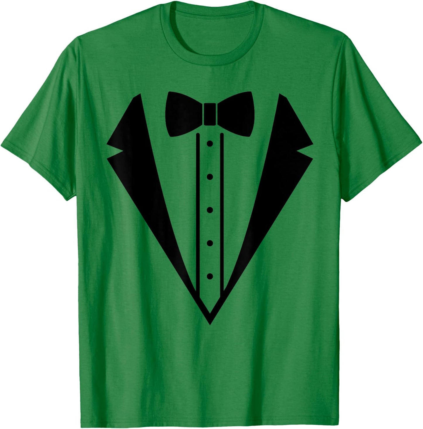 Fancy Wedding Prom Bowtie Tuxedo Black Funny Men's Women's T-Shirt - T-Shirt | Irish Green