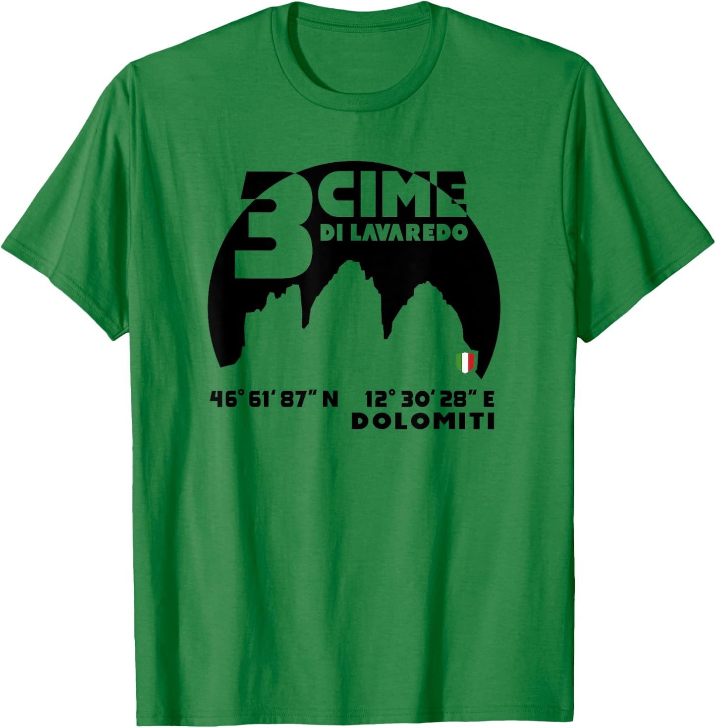 Mount Tre Cime di Lavaredo Dolomites Climb Hike hiking Gifts T-Shirt - T-Shirt | Irish Green