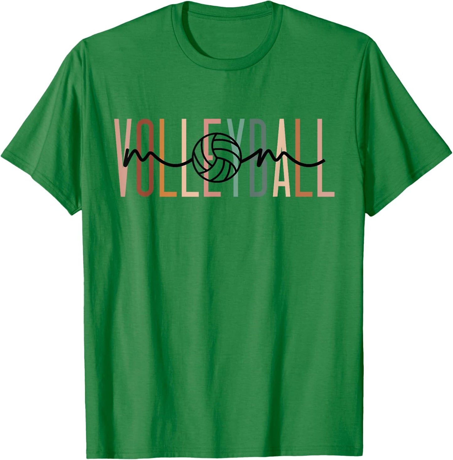 Volleyball Mom Volleyball Mama Cute Mom Life Volleyball T-Shirt - T-Shirt | Irish Green
