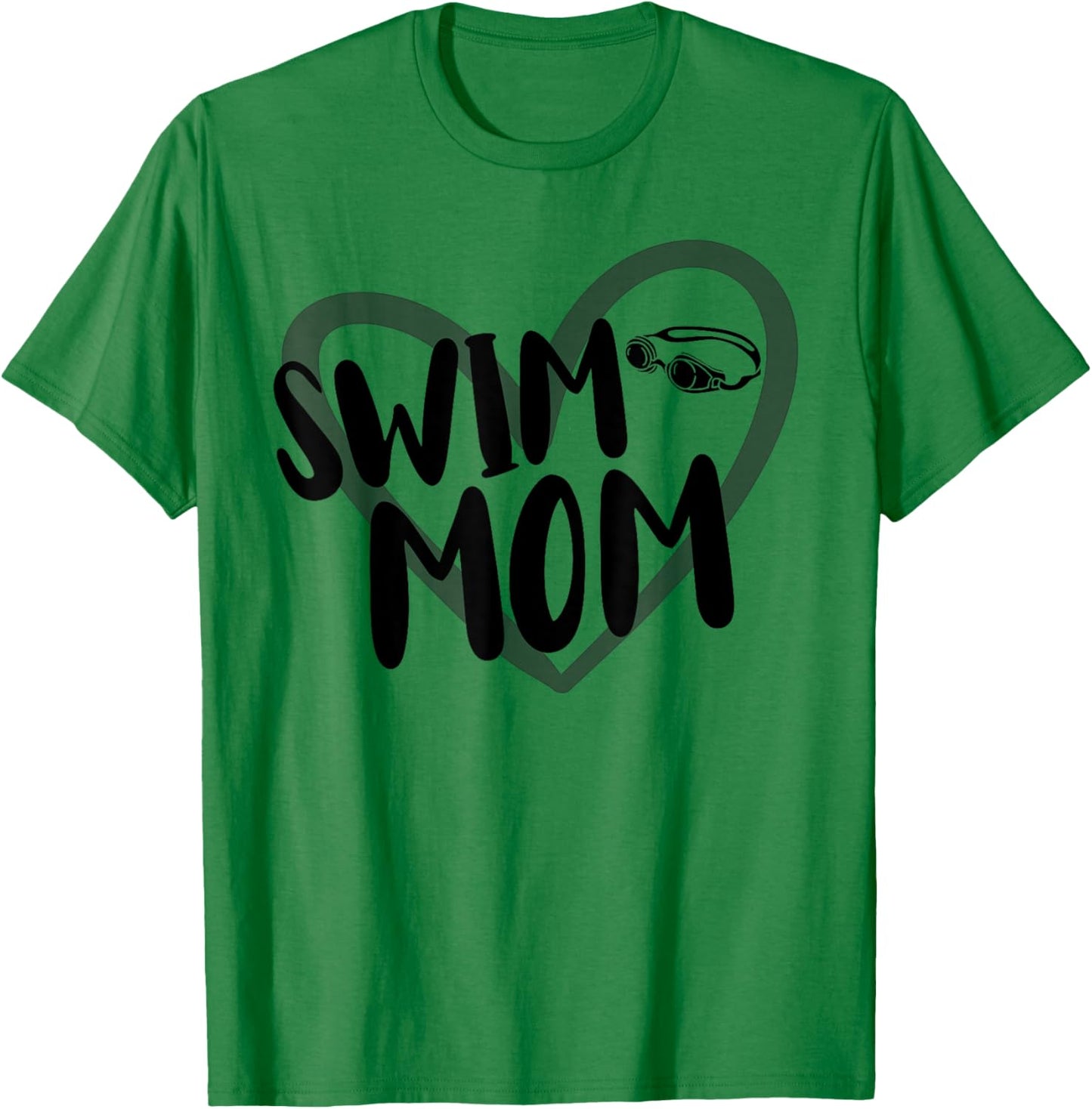Swim Mom Float Heart T-Shirt - T-Shirt | Irish Green