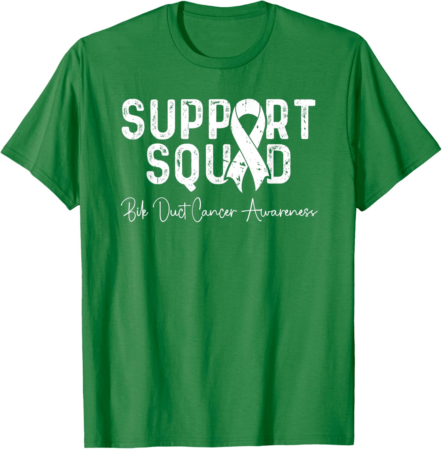Bile Duct Cancer Support Squad Cholangiocarcinoma T-Shirt - T-Shirt | Irish Green