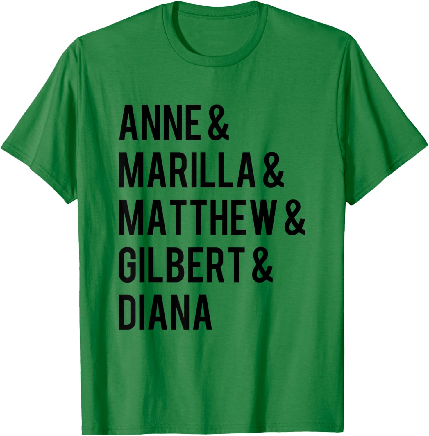 L.M. Montgomery Green Gables Favorite Characters T-Shirt - T-Shirt | Irish Green