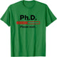 Ph.D. In Progress Graduation Class Loading T-Shirt - T-Shirt | Irish Green
