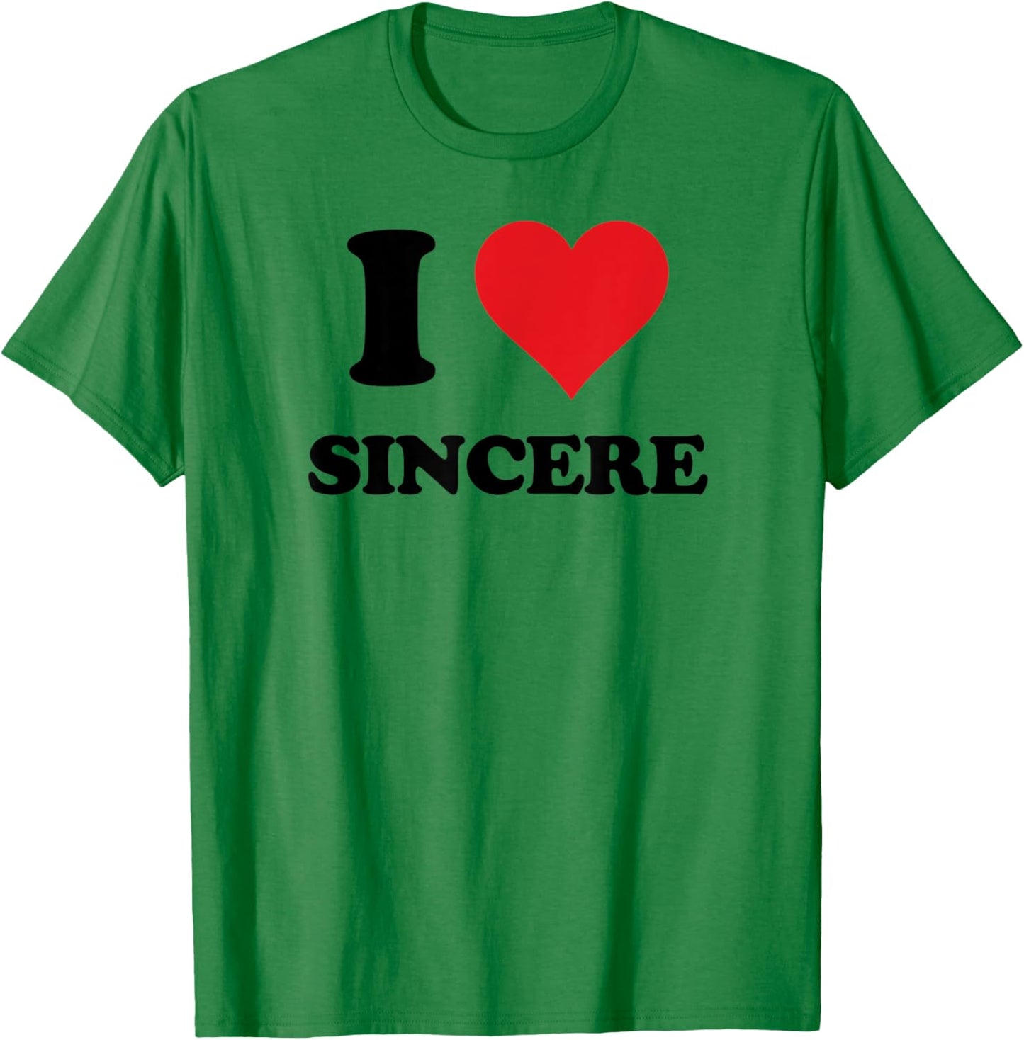I Heart Sincere First Name I Love Personalized Stuff T-Shirt - T-Shirt | Irish Green
