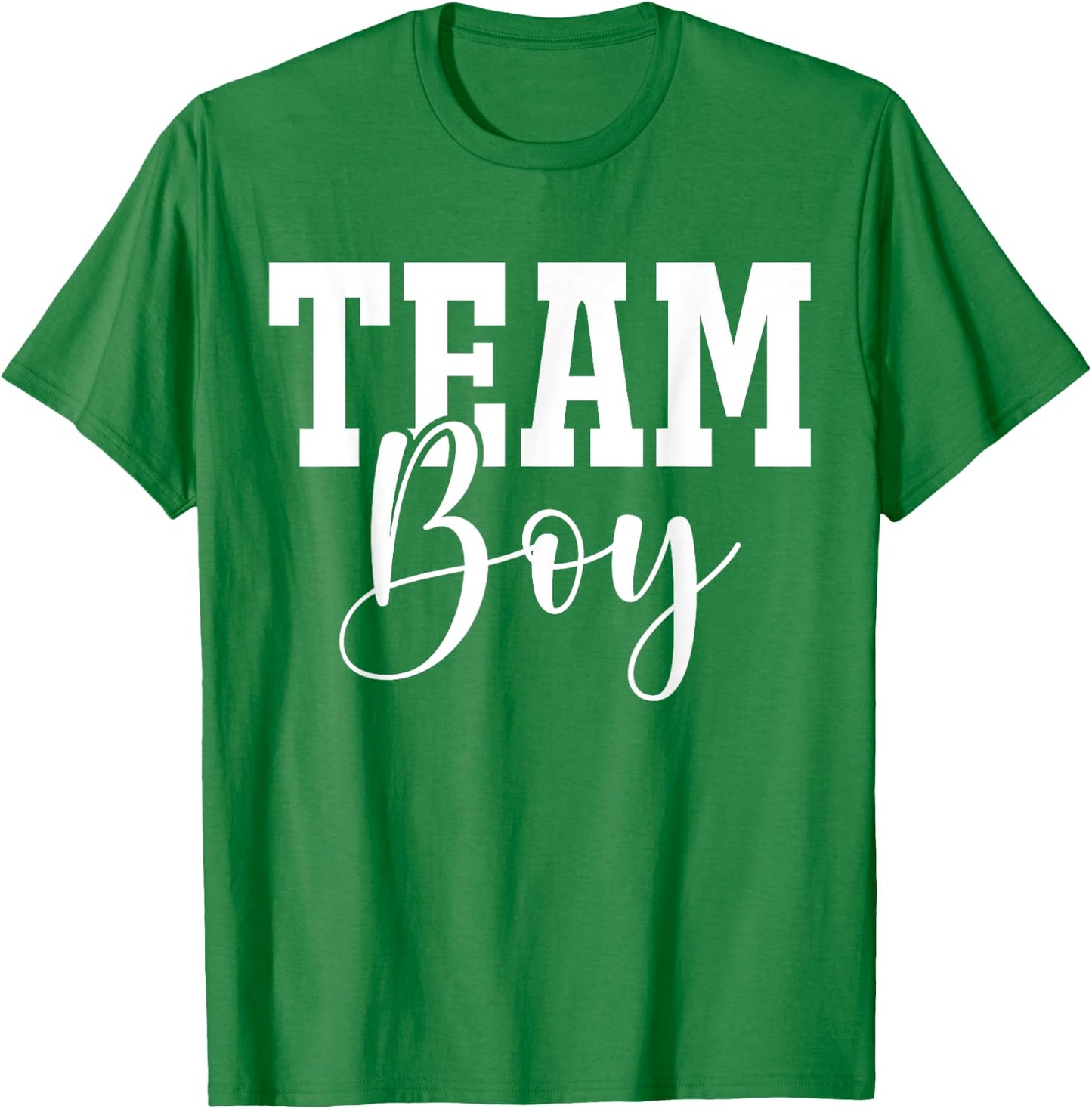 Team Boy Team Girl Blue Gender Reveal Party Matching Family T-Shirt - T-Shirt | Irish Green