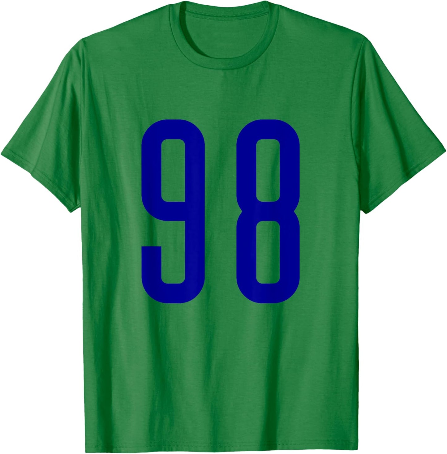 All Sports Fan Favorite Navy Blue Number #98 Jersey T-Shirt - T-Shirt | Irish Green