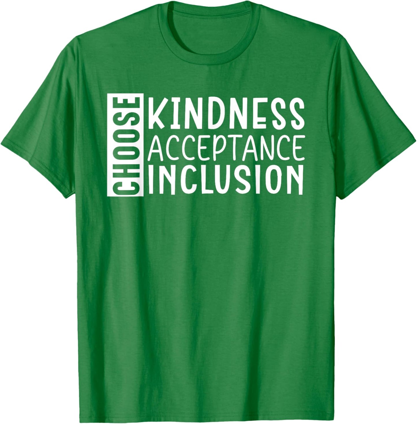 Choose Kindness Acceptance Inclusion Orange Day T-Shirt - T-Shirt | Irish Green