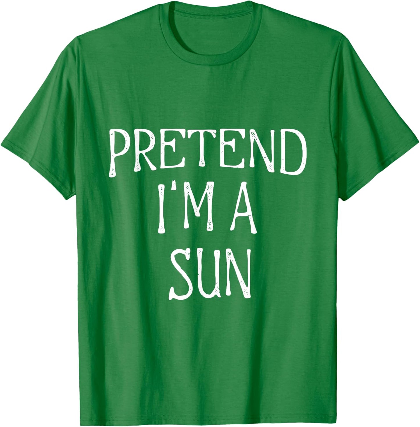 Pretend I'm A Sun Costume Funny Halloween Lazy Easy T-Shirt - T-Shirt | Irish Green