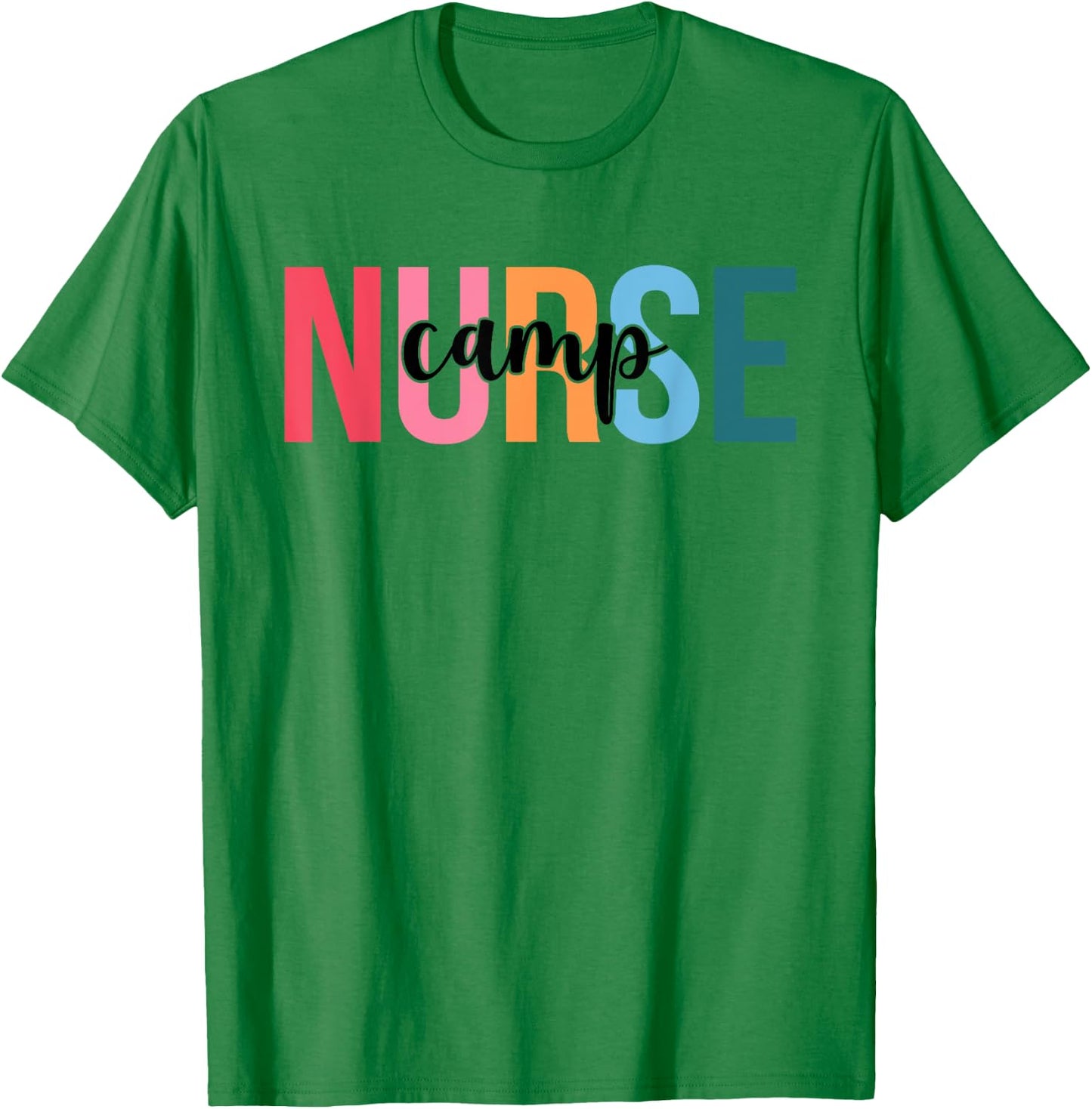 Women Camp Nurse Gifts For Nursing Apparel T-Shirt - T-Shirt | Irish Green
