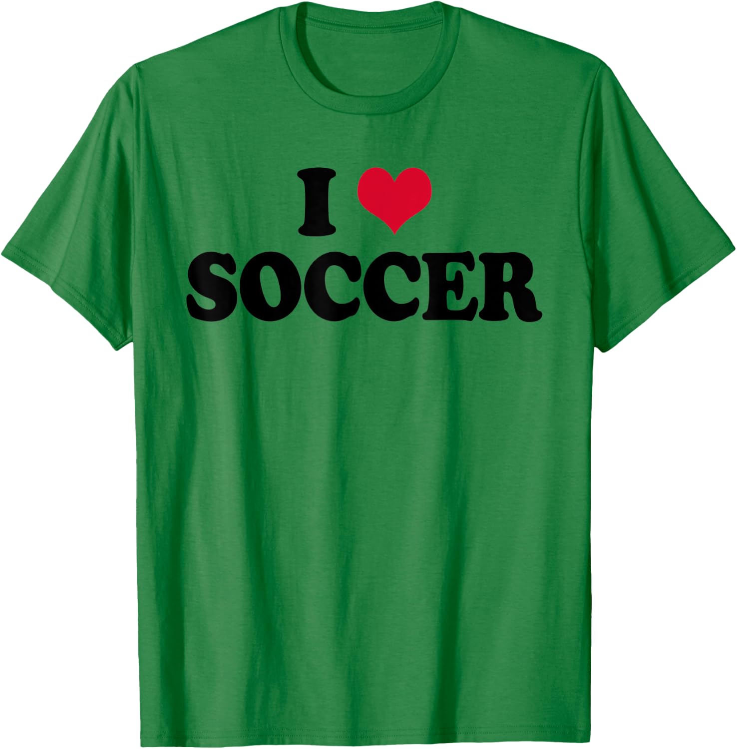 I Love Soccer T-Shirt - T-Shirt | Irish Green