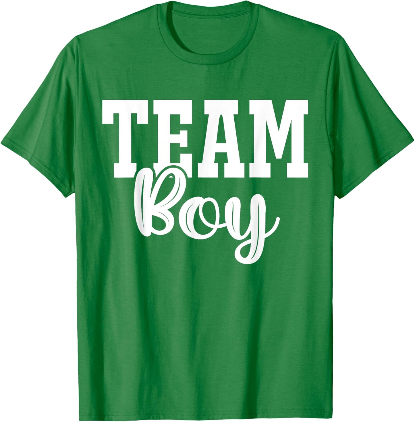 Team Boy Team Girl Blue Gender Reveal Party Matching Family T-Shirt - T-Shirt | Irish Green