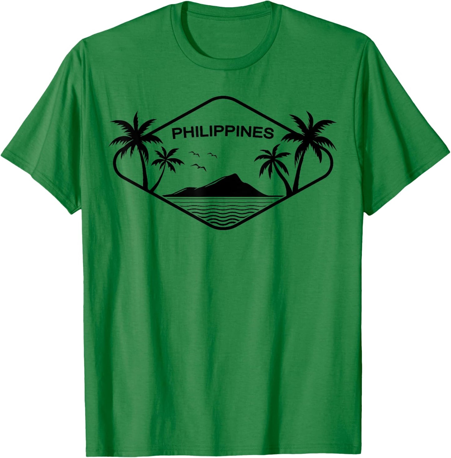 Philippines Island Palms Southeast Asia Gift Souvenir Leyte T-Shirt - T-Shirt | Irish Green