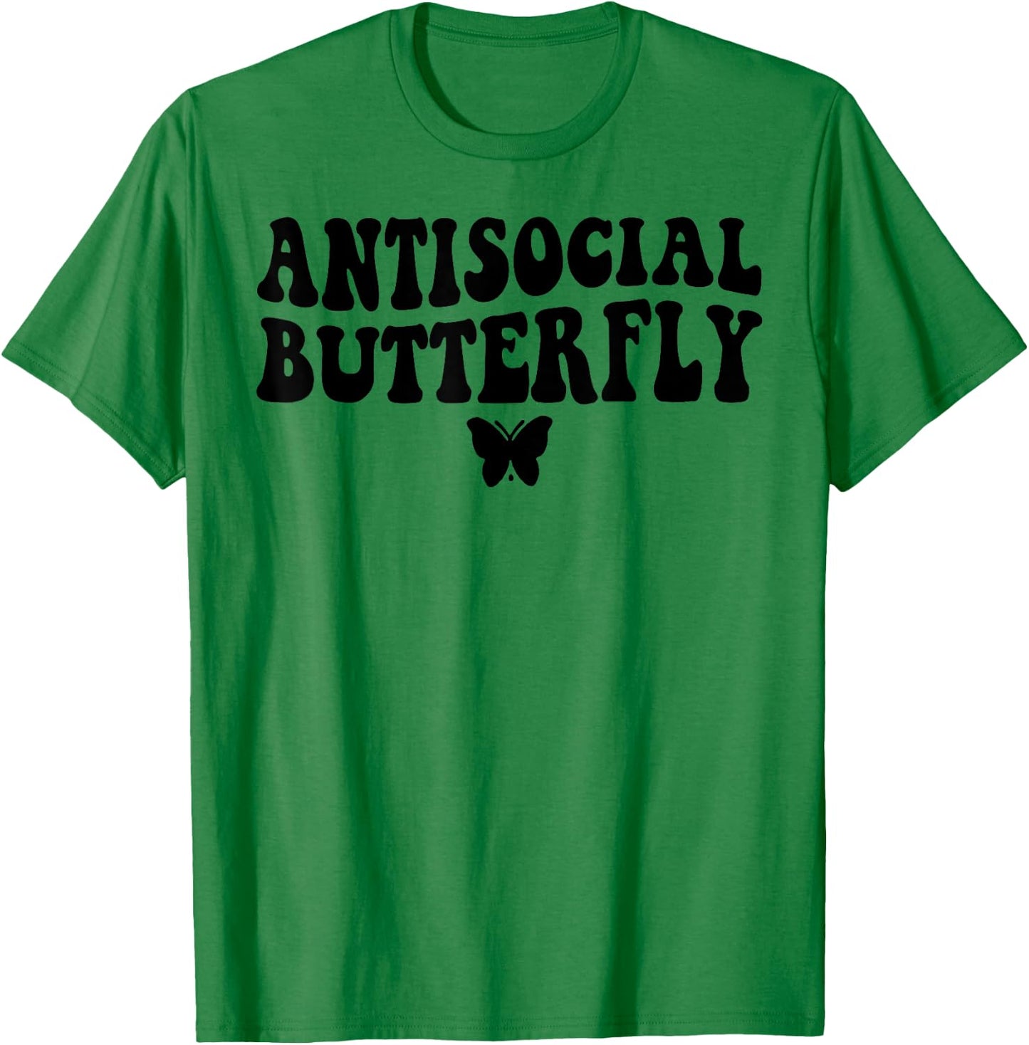 Antisocial Butterfly T-Shirt - T-Shirt | Irish Green