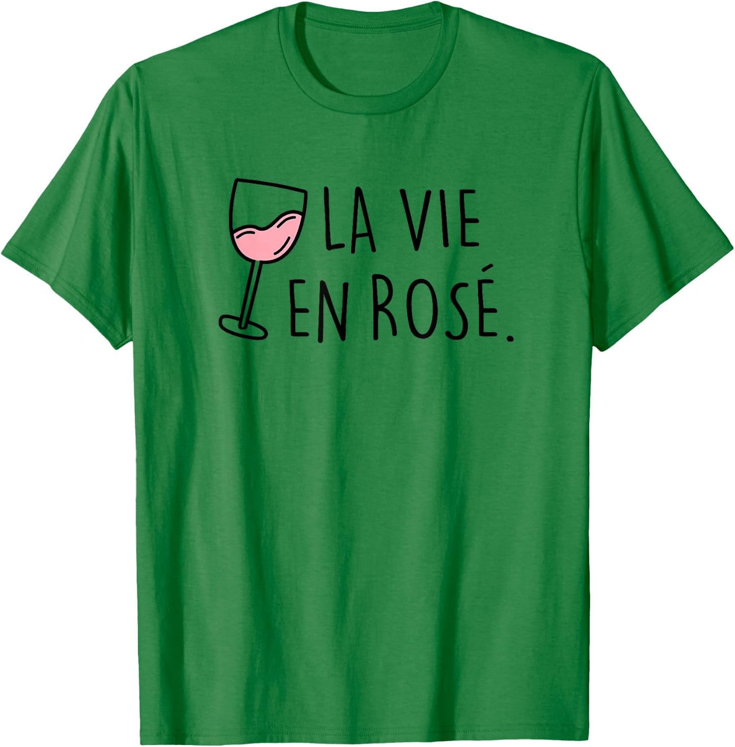 La vie en Rosé. Rosewein Summer Wine AM PM Fun Women T-Shirt - T-Shirt | Irish Green