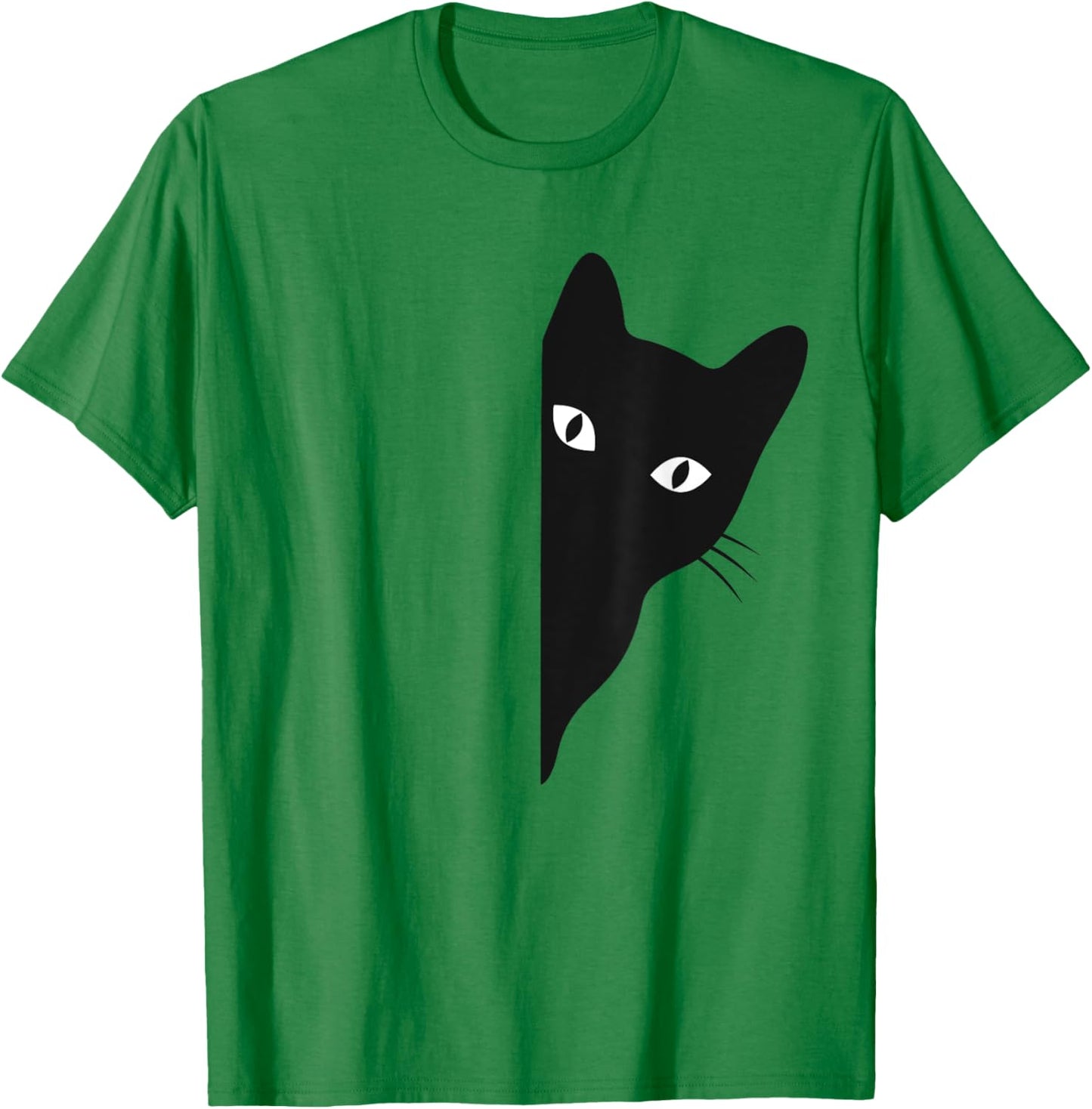 Black-Cat Coming Out Funny Peek a Boo Peeking Pet Women T-Shirt - T-Shirt | Irish Green