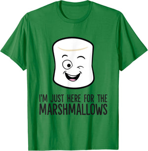 I'm Just Here For The Marshmallows T-Shirt - T-Shirt | Irish Green