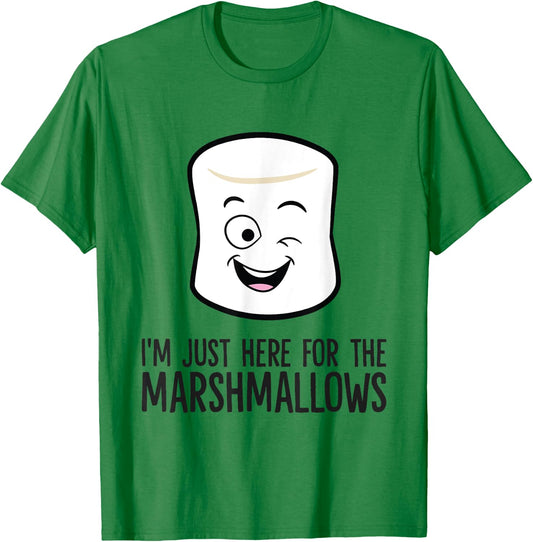 I'm Just Here For The Marshmallows T-Shirt - T-Shirt | Irish Green