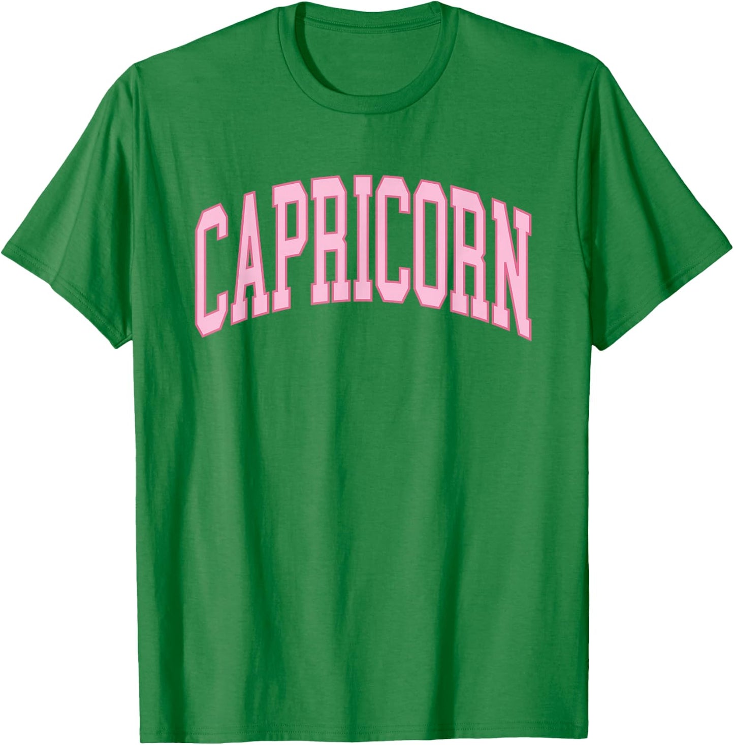Capricorn Zodiac Horoscope Pink Retro Preppy Throwback Women T-Shirt - T-Shirt | Irish Green