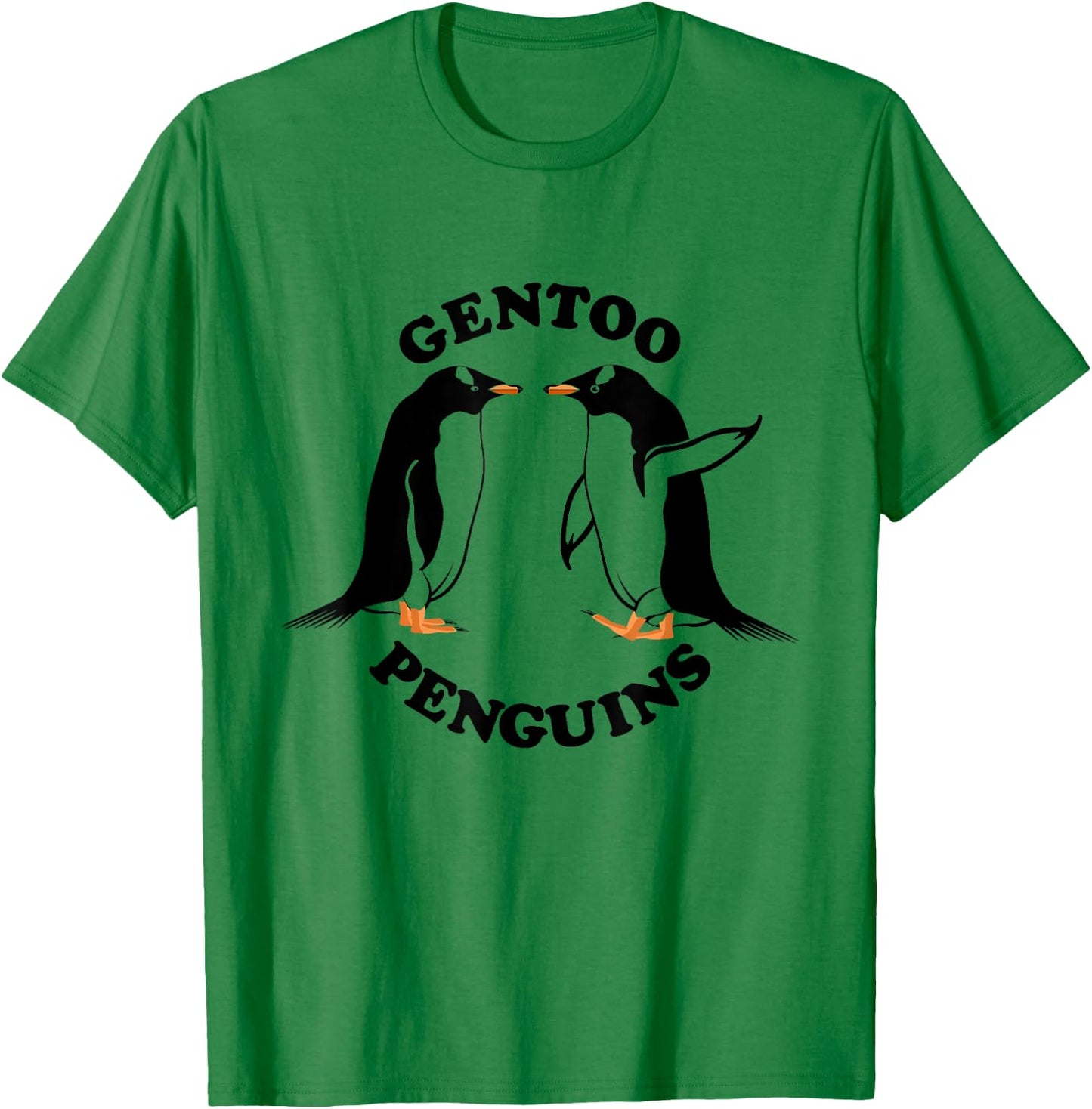Gentoo Penguins T-Shirt - T-Shirt | Irish Green