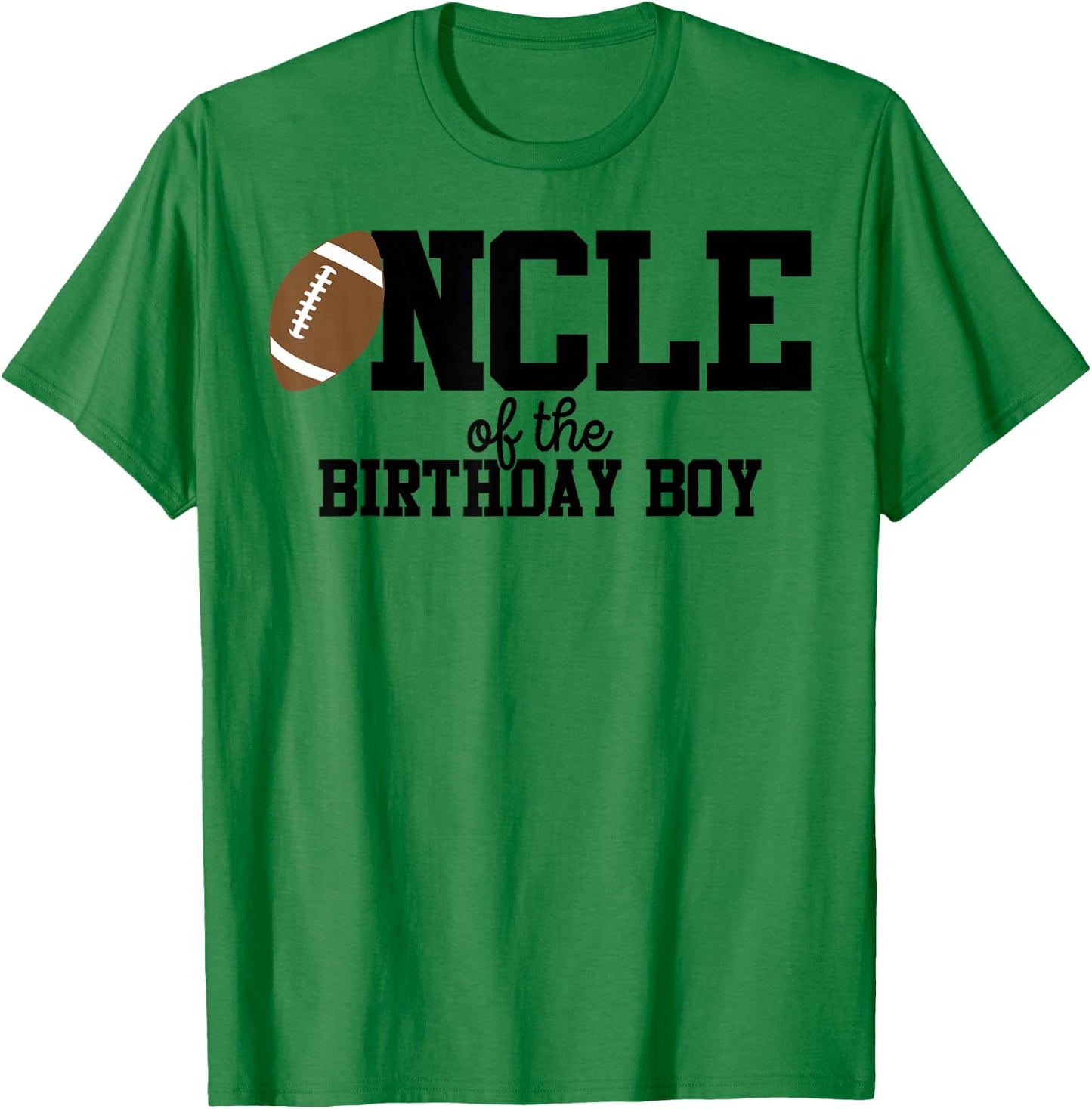 Uncle of the Birthday Boy Football Lover First Birthday T-Shirt - T-Shirt | Irish Green