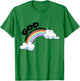 God Keep His Promises Christian Rainbow Religious Faith T-Shirt - T-Shirt | Irish Green