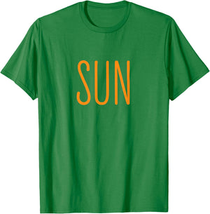 Funny US Solar Eclipse 2025 Sun Couples Costume Matching T-Shirt - T-Shirt | Irish Green