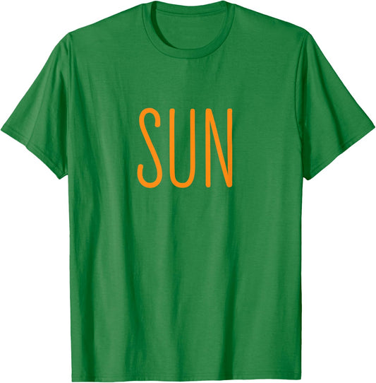 Funny US Solar Eclipse 2025 Sun Couples Costume Matching T-Shirt - T-Shirt | Irish Green