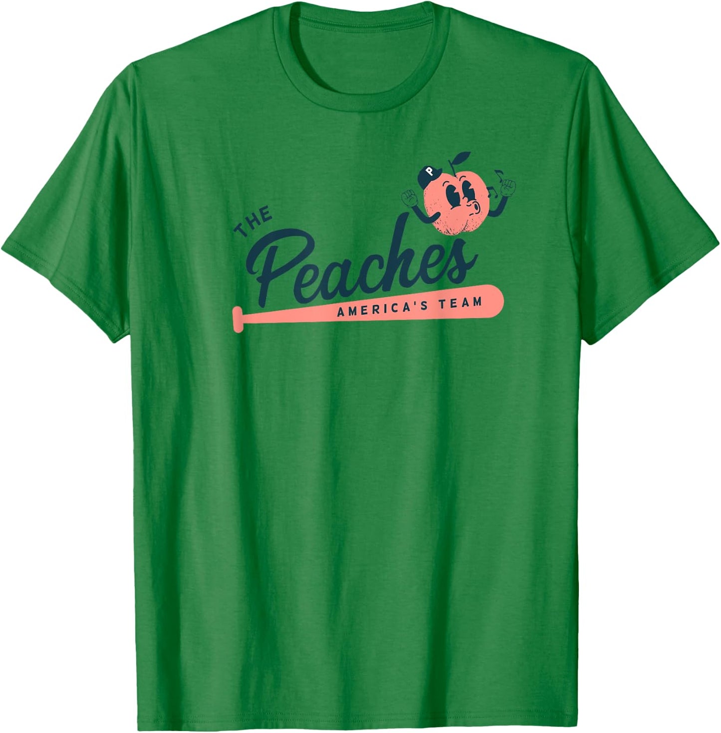 The Peaches - Softball and Baseball Custom Jersey T-Shirt - T-Shirt | Irish Green