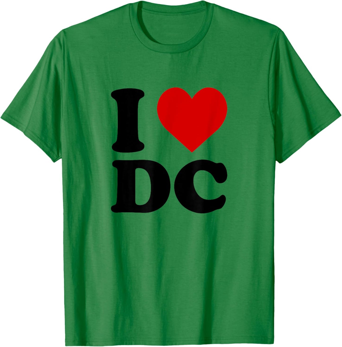 I Love DC Heart T-Shirt - T-Shirt | Irish Green