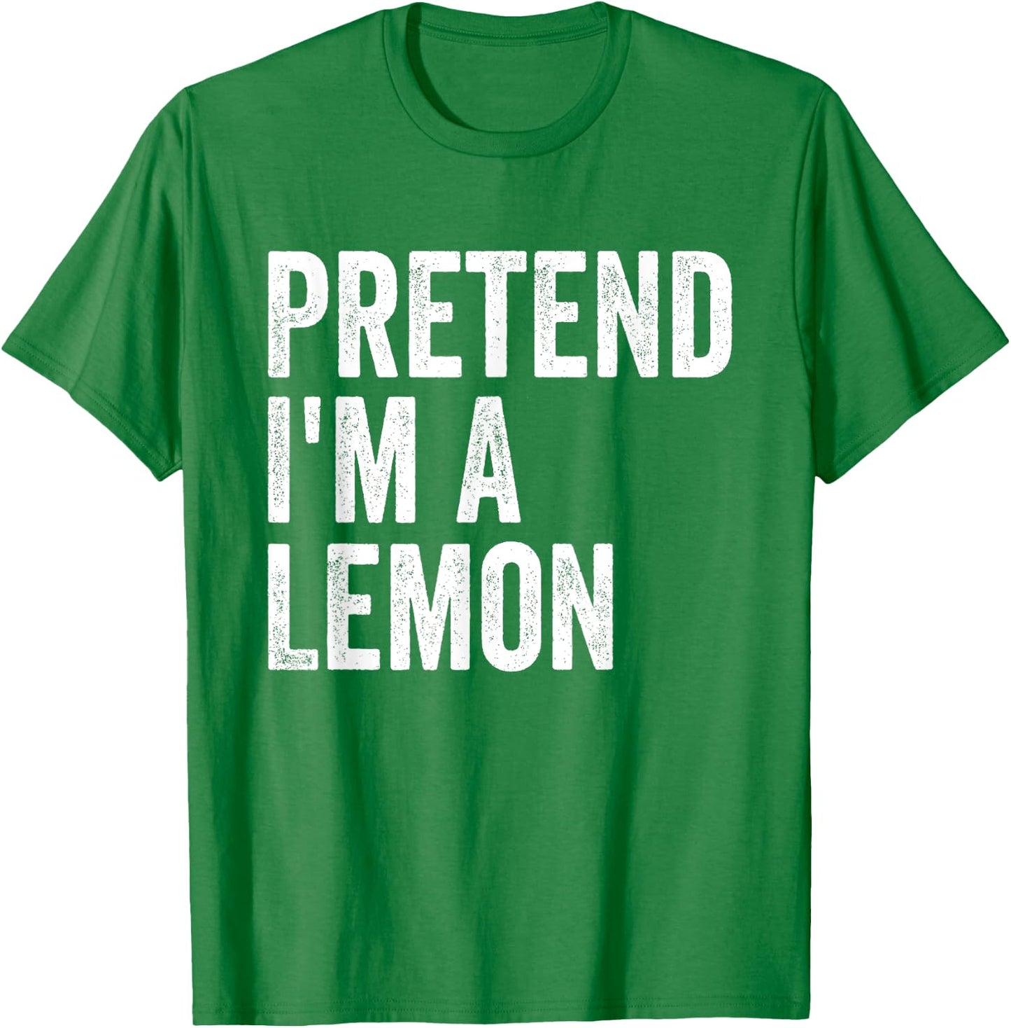 Pretend I'm A Lemon Easy Lazy Halloween Costume T-Shirt - T-Shirt | Irish Green
