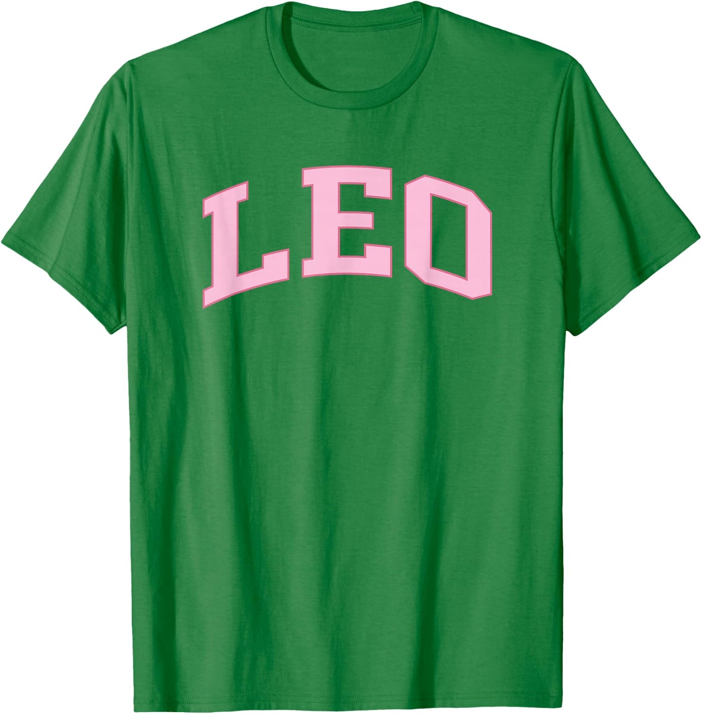 Leo Zodiac Horoscope Pink Retro Preppy Throwback T-Shirt - T-Shirt | Irish Green