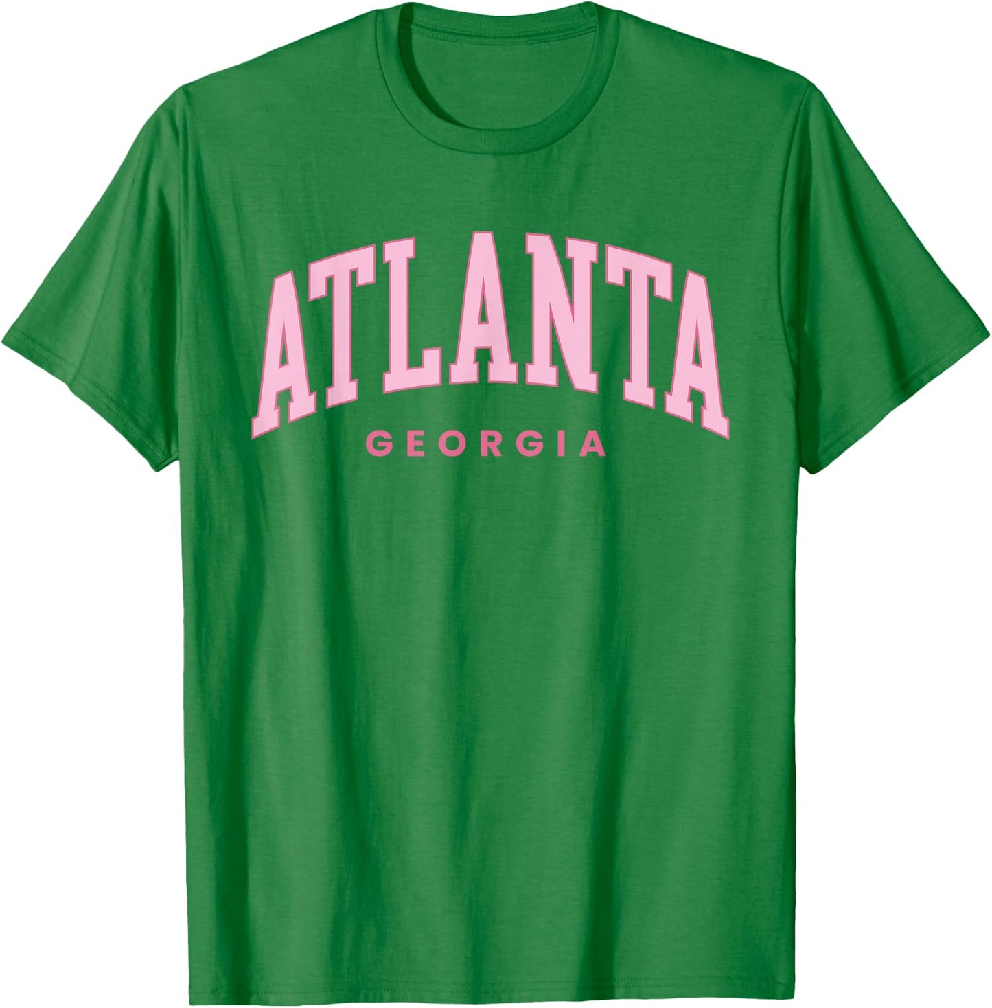 Retro Atlanta Georgia Vintage Preppy Throwback Girls Kid T-Shirt - T-Shirt | Irish Green