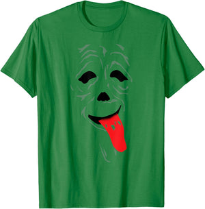 Funny & Scary Ghost - Wassup face Stoner Horror Movie Comedy T-Shirt - T-Shirt | Irish Green