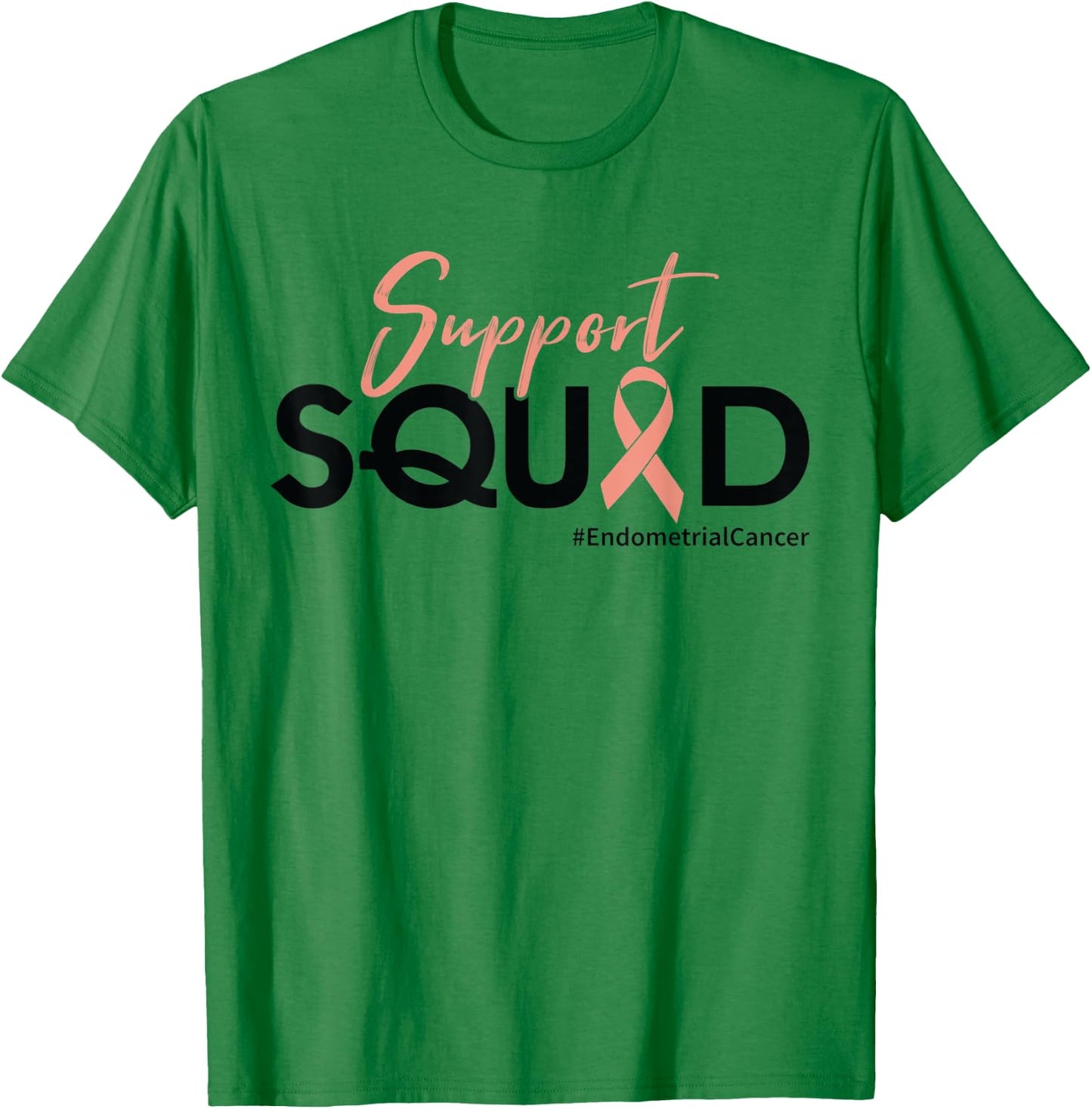 Support Squad - Endometrial Cancer Awareness T-Shirt - T-Shirt | Irish Green