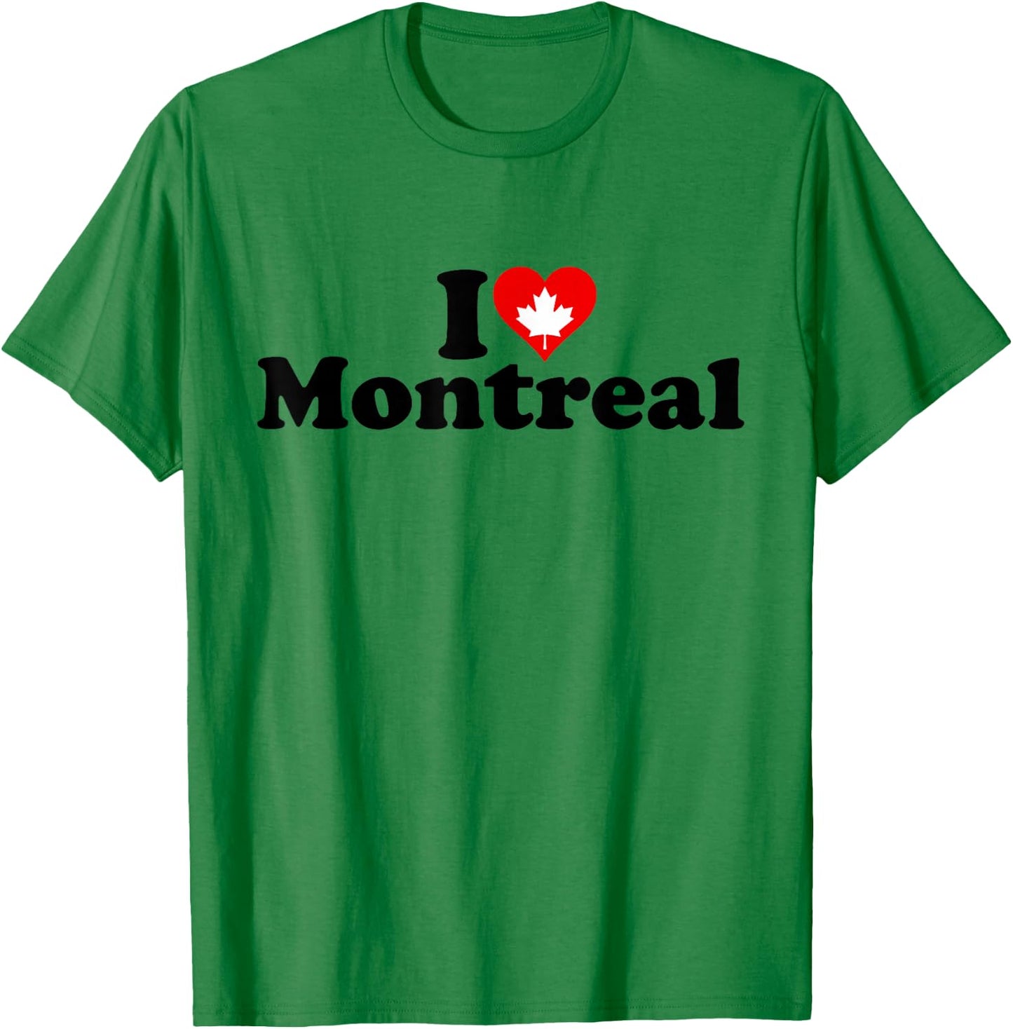I Love Heart Montreal Canada T-Shirt - T-Shirt | Irish Green