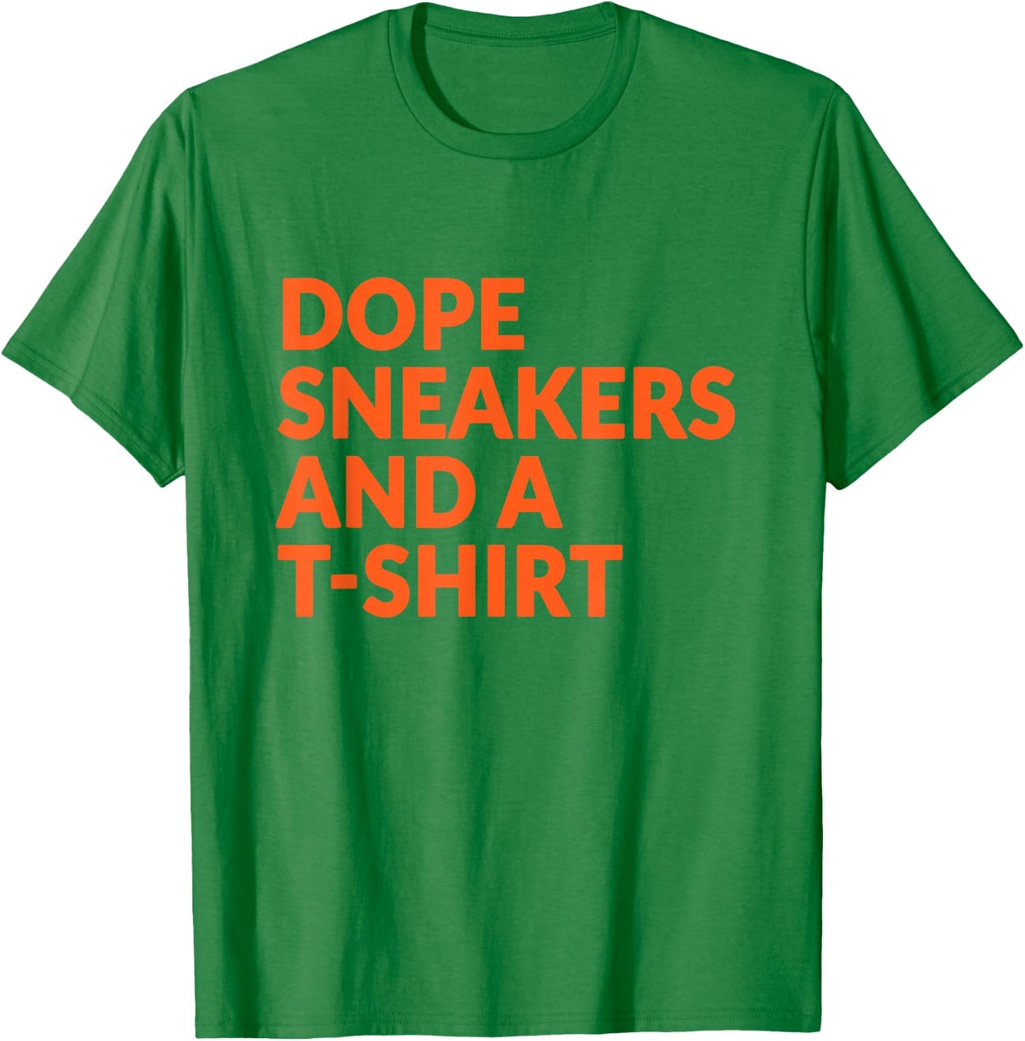 Orange and White Dope Sneakers and A T-Shirt - T-Shirt | Irish Green