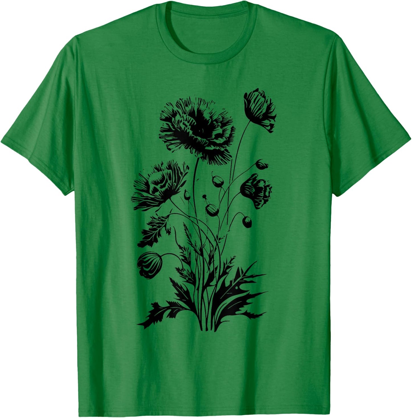 Poppies, spring bloomers, summer, flower, garden, outdoor Women Kids T-Shirt - T-Shirt | Irish Green